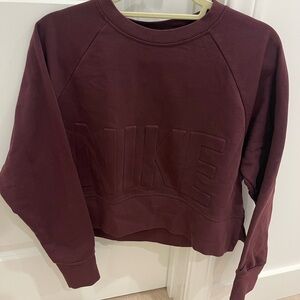Nike Women's Burgundy Sweatshirt